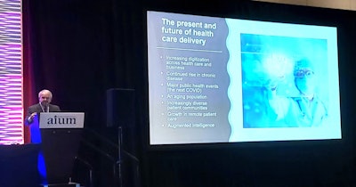 Dr. Gerald Harmon, president of the AMA, talked about creating an improved, more equitable healthcare future following the COVID-19 pandemic at the 2022 AIUM annual meeting. The keys to this, he said, are collaboration, innovation, and better digital access.