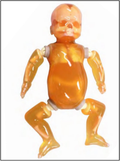 A newborn whole-body phantom.