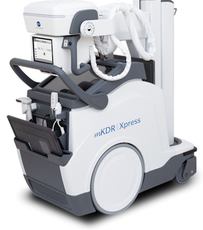 Konica Minolta's mKDR Xpress mobile x-ray system.