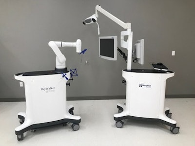 MicroPort Navibot's SkyWalker robot-assisted surgery platform for orthopedic applications.