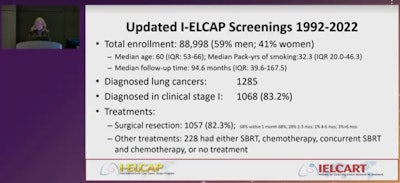 Looking to the future: Bloodmarkers may replace LDCT for early cancer detection in the future. Image courtesy of Dr. Claudia Henschke.