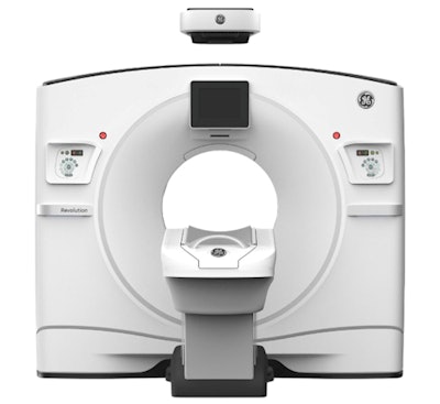GE's Revolution Frontier Gen 3 CT scanner. Image courtesy of GE.