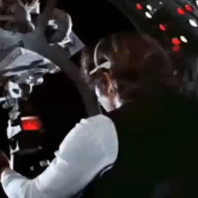 Han Solo in the Millenium Falcon