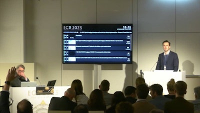Dr. Thomas Geyer of Ludwig Maximilian University Munich presented a study on PSMA-RADS 1.0 during a session March 1 in Vienna.