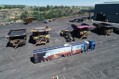 The Heart of Australia truck launched in February 2022 takes CT screening to remote mining communities. Photos and Images courtesy of Heart of Australia and Dr. Catherine Jones.