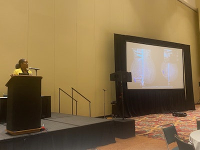 LaJuana Fuller discusses at the 2023 AHRA annual meeting how UPMC-Magee Womens Hospital implemented the medical center's contrast-enhanced mammography program. She said it involved stakeholder engagement, staff training, and communication. She said the future is bright for the modality as more studies highlight its potential benefits in diagnostic breast imaging.