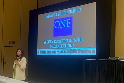 Nicole Dhanraj from South Texas Associates of Radiology discussed patient safety during imaging exams and how radiology managers can lead the way in mitigating accidents. She explained that changing work processes can help employees adjust to their jobs and ultimately improve patient safety.