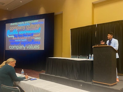 Gen-Z “liaison” Avinash Dhanraj from Arizona State University discussed at the 2023 AHRA annual meeting how radiology managers can better connect with Gen-Z professionals by setting misconceptions and generalizations aside and showing them respect.