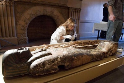 The Barnum Museum has released a documentary on the history of a mummy on which researchers used CT imaging. Image courtesy of the Barnum Museum.