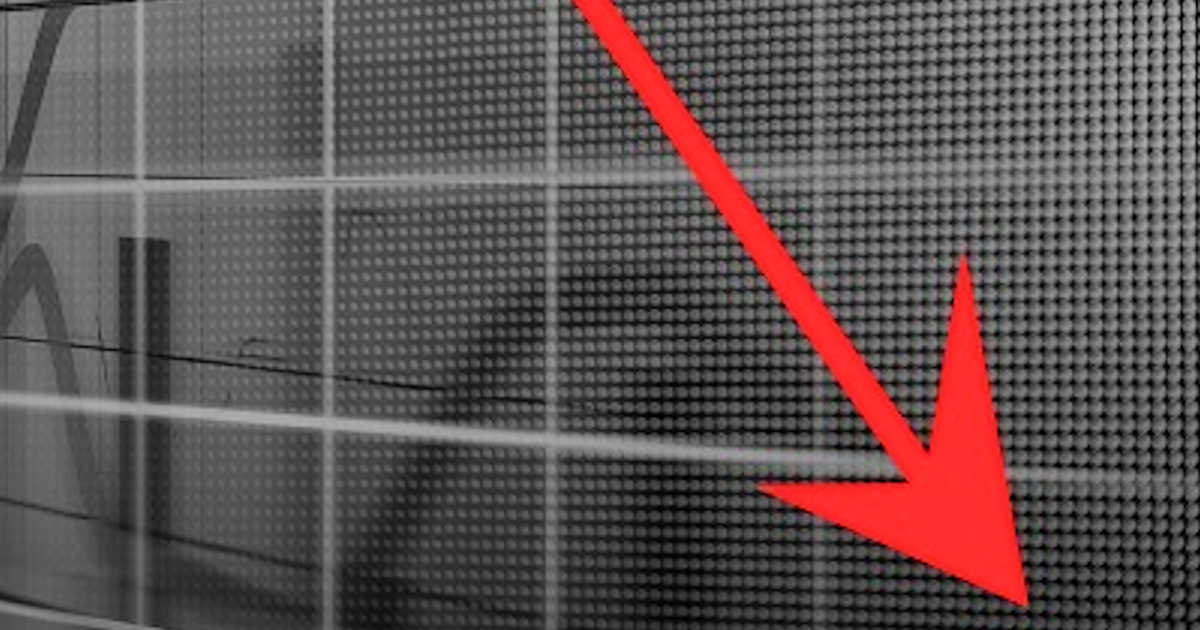 Graph Arrow Down Social