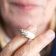 Woman Smoking Older Closeup 400