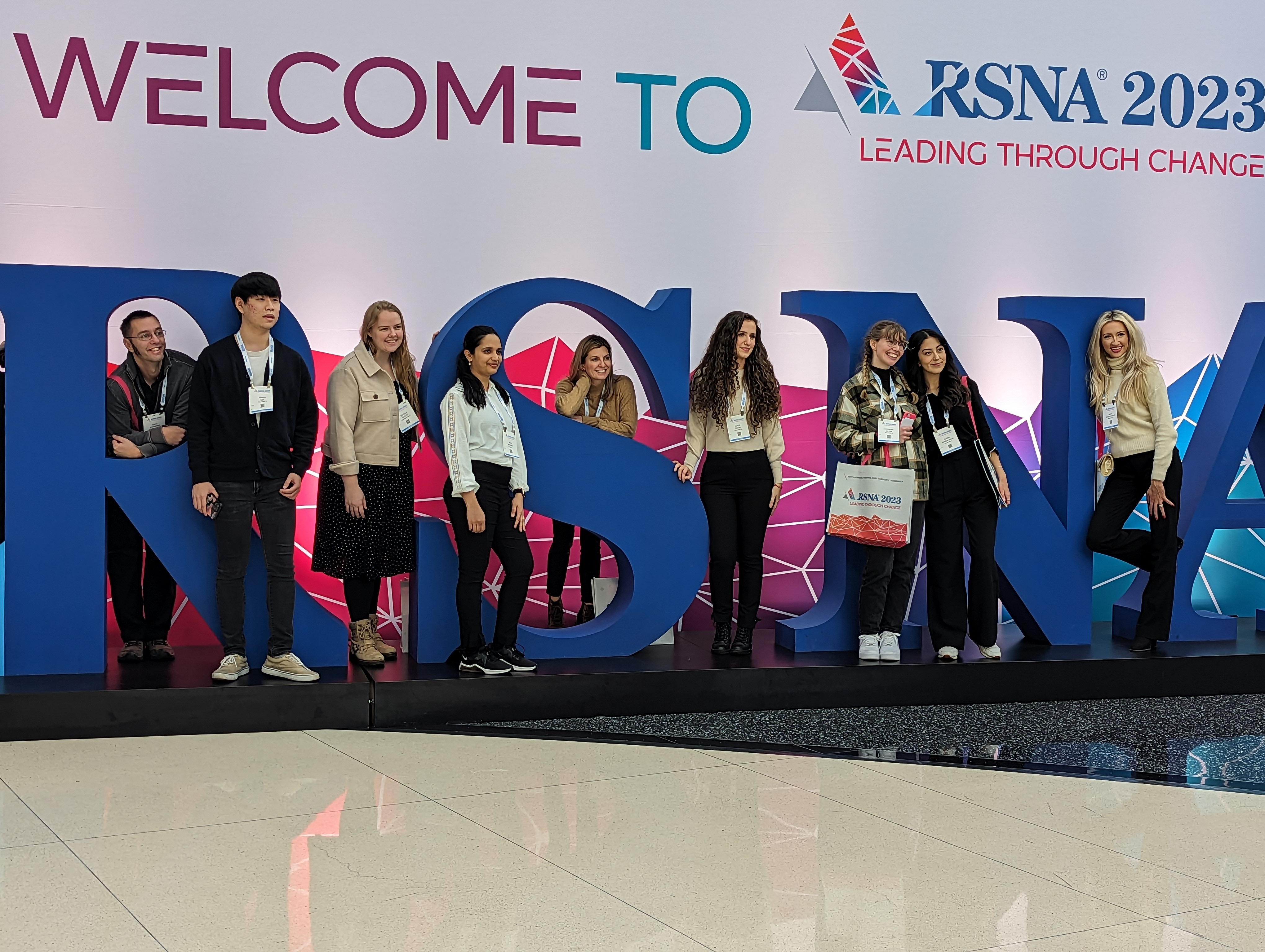 Getting your picture taken at the RSNA sign in the main concourse is a time-honored tradition for many meeting attendees.