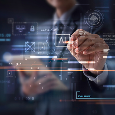 Businessman Artificial Intelligence Ai Virtual Screen 400