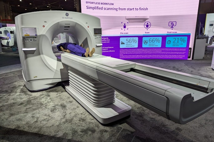 GE HealthCare's new Revolution Ascend CT scanner.