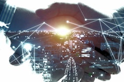 Business Computer Partners Handshake Techno Social