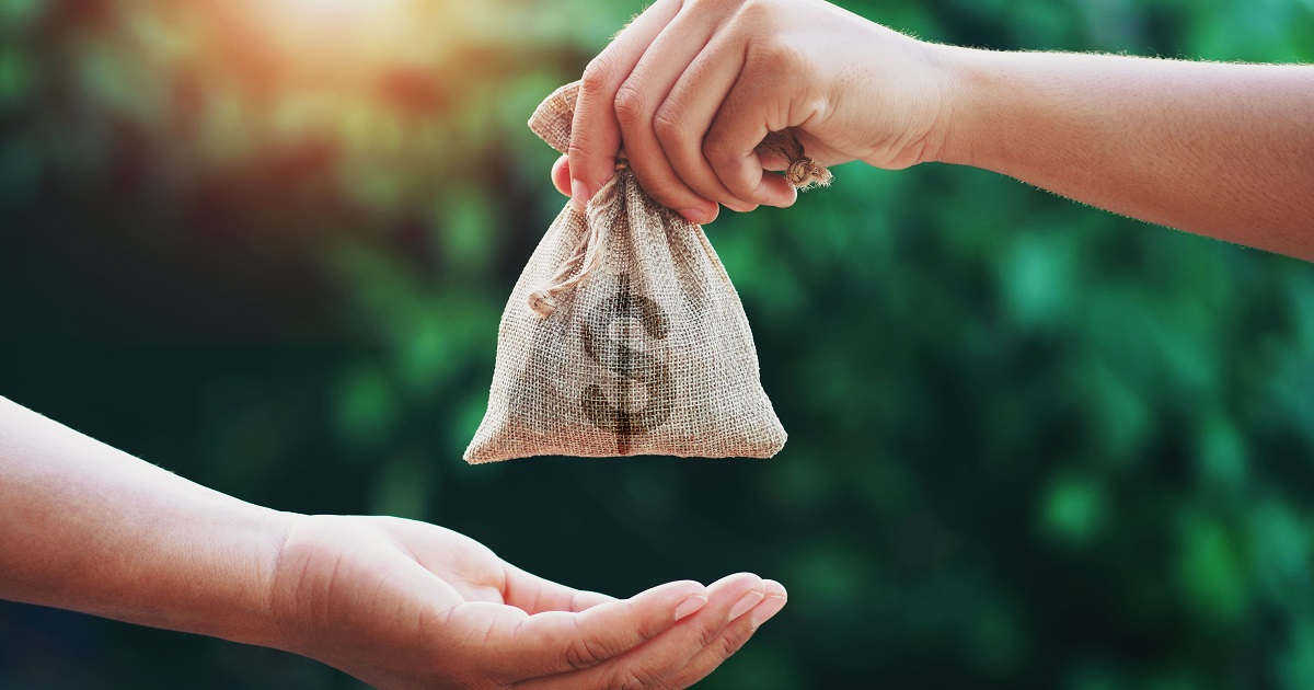 Money Bag Grant Award Social