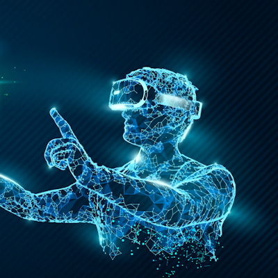 Virtual Reality Vr Polygonal Man 400