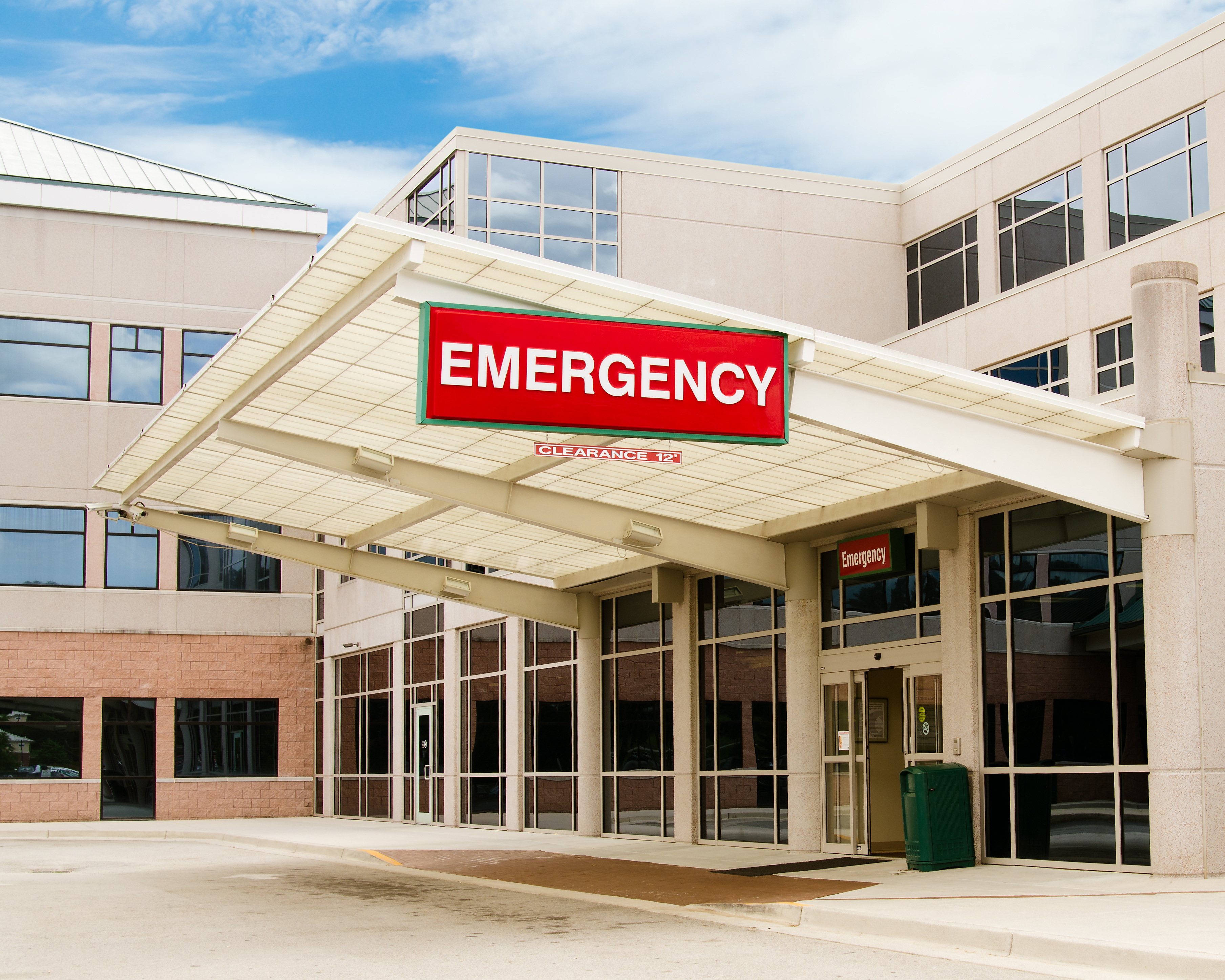 Entrance To Emergency Room At Hospital