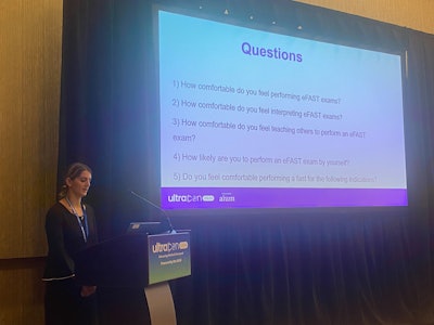 Jacqueline Gomberg, MD, from NYU Langone Health/Bellevue in New York discusses her team's faculty training course for extended focused assessment with sonography in trauma (eFAST).