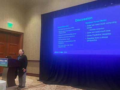 Jennifer Bagley from the University of Oklahoma presents findings at UltraCon on the performance of two machine learning approaches in predicting burnout among sonographers.