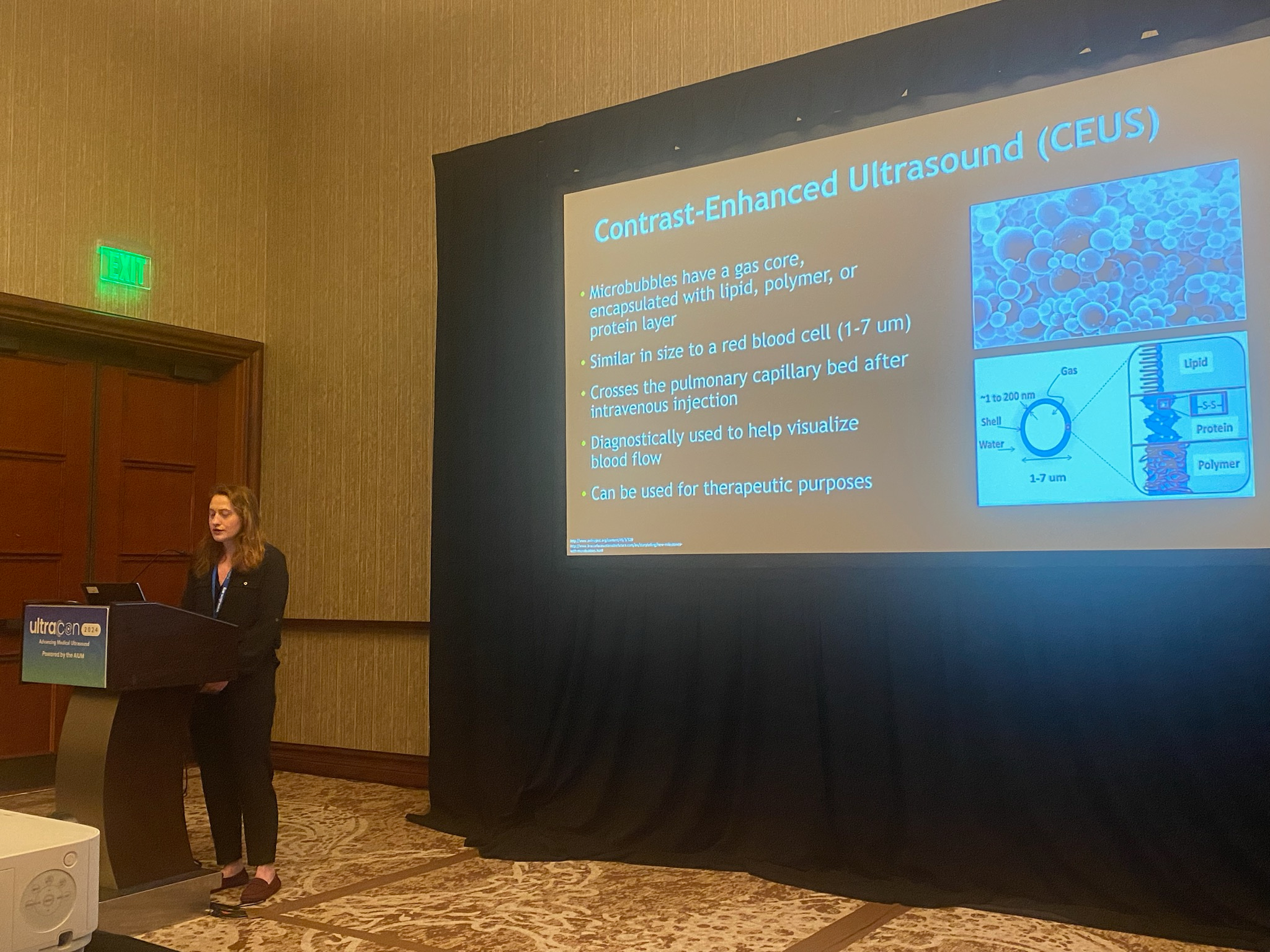 Corinne Wessner from Thomas Jefferson University discusses early study results at UltraCon showing the potential of ultrasound-triggered microbubble destruction in treating liver disease.