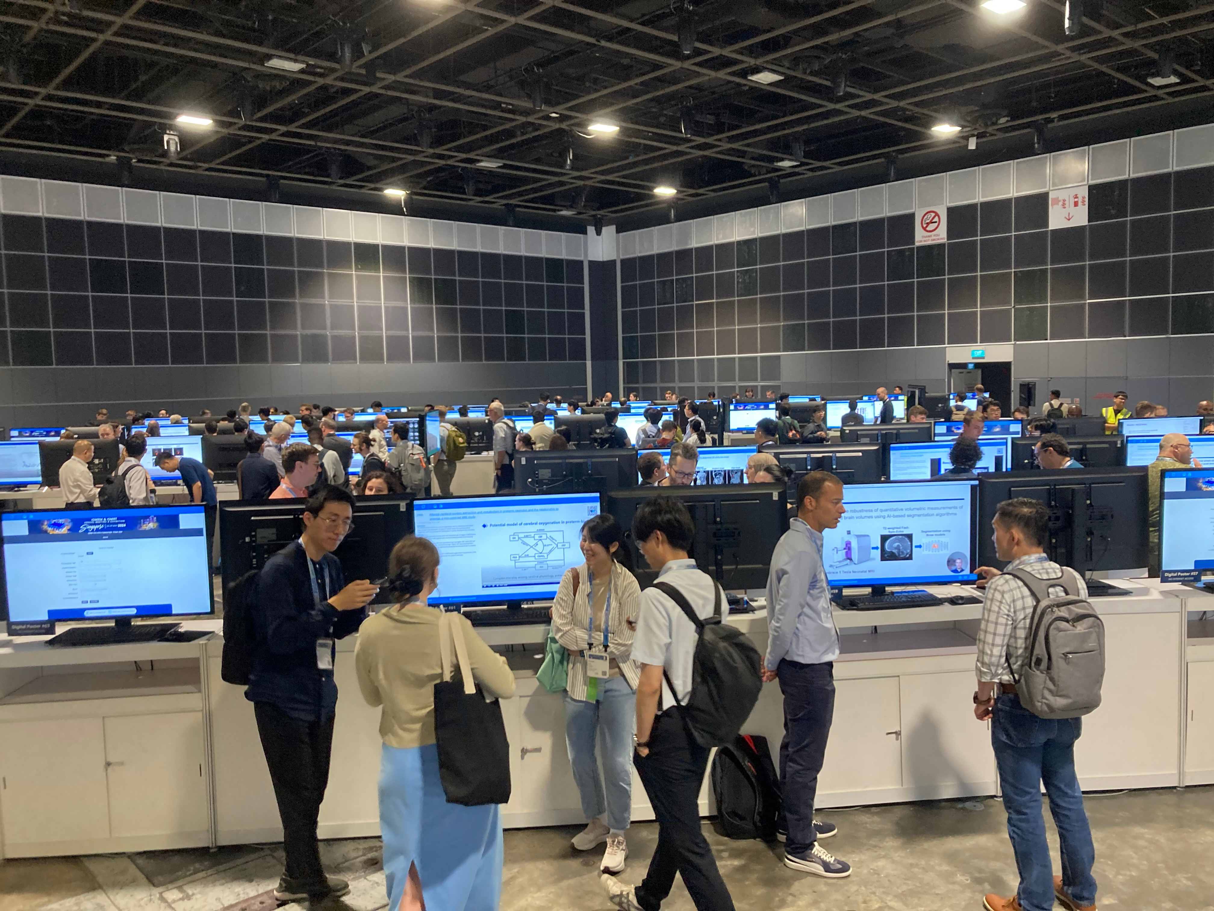 Poster presentations were well attended.