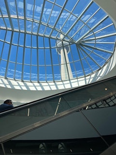 Visitors enjoyed unique views of the CN Tower as they entered the convention center.