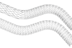 One of two types of stents in the Duo Venous Stent System from Vesper Medical and Philips.
