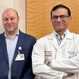 Nuclear medicine technologist and theranostics practice administrator Dmitry Beyder (left) and Vikas Prasad, MD, PhD (right), lead the theranostics center at Barnes-Jewish Hospital/Washington University in Saint Louis, MO. Image courtesy of Washington University.