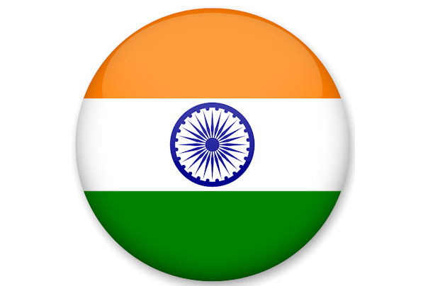 India Flag Button Thumbnail