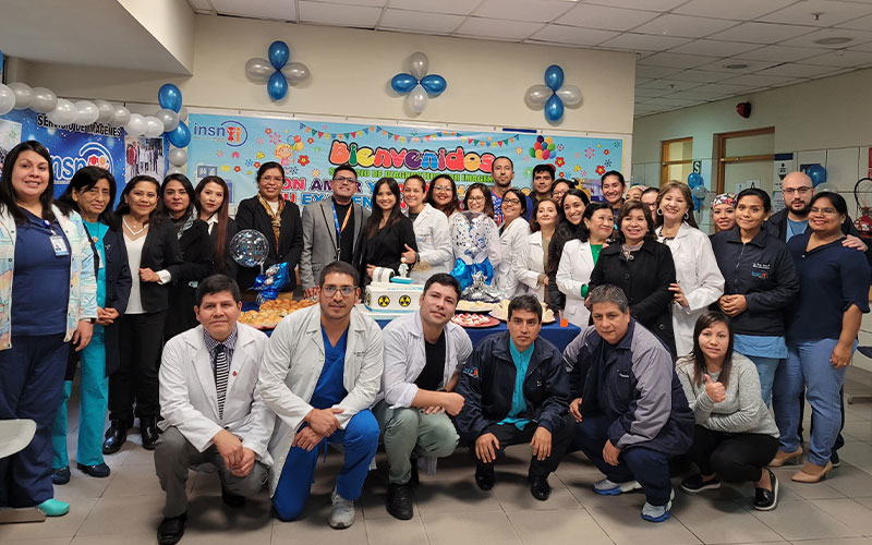 Staff at the Department of Diagnostic Imaging at Instituto Nacional de Salud del Ni&ntilde;o de San Borja in Lima, Peru, where RSNA is establishing a Global Learning Center. Photo courtesy of RSNA.