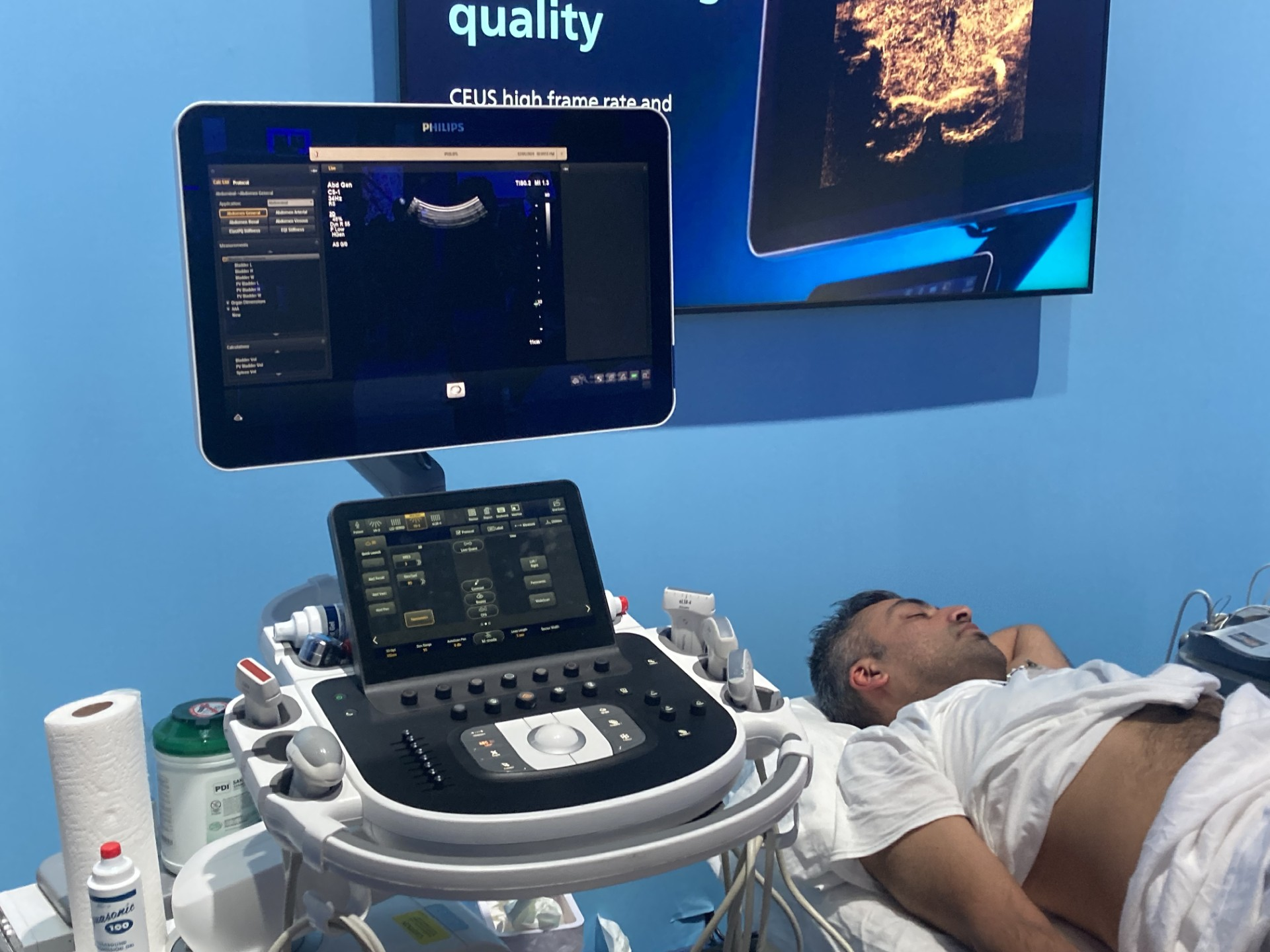 Staying in character for the ultrasound demo