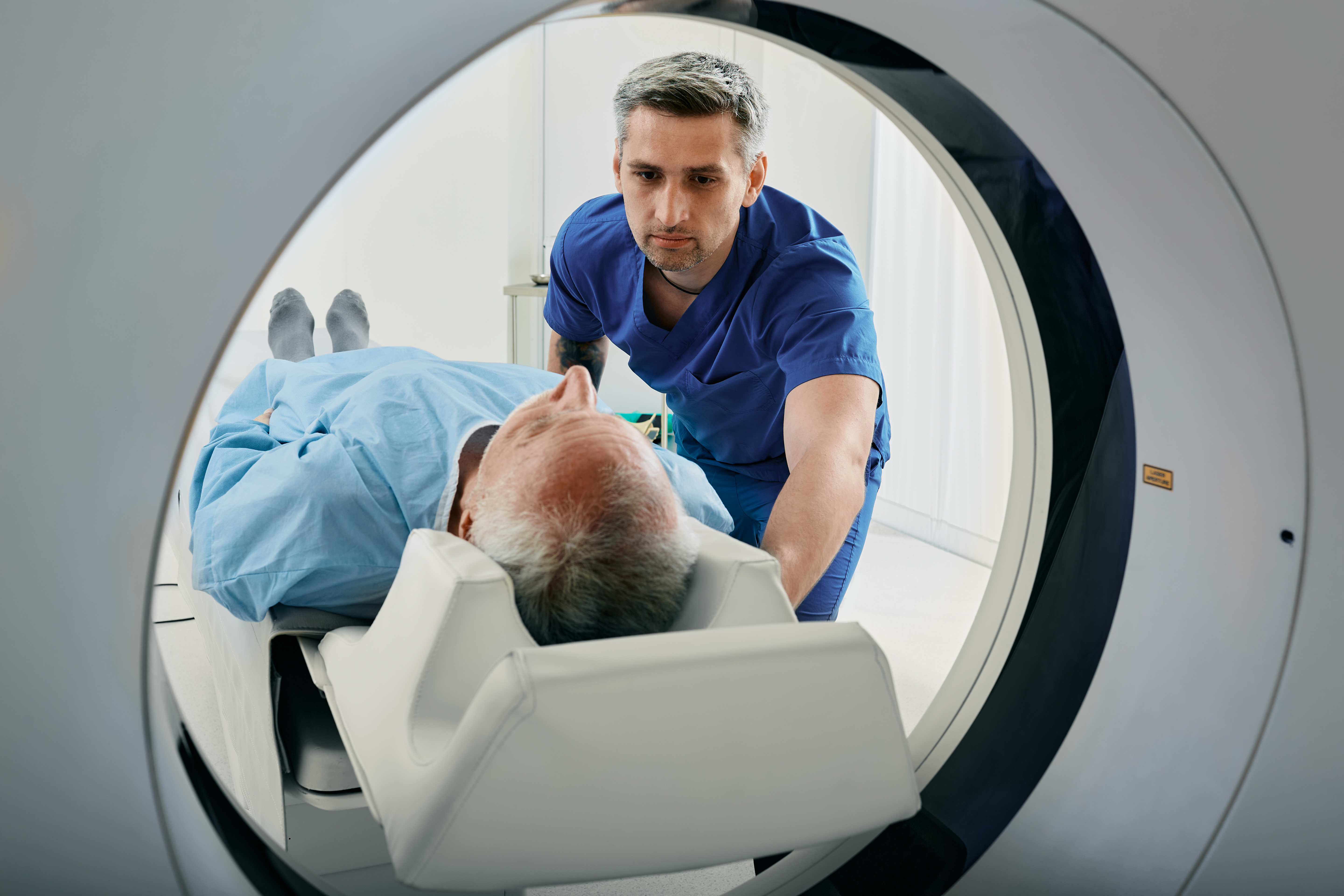 Senior Man Ct Scanner