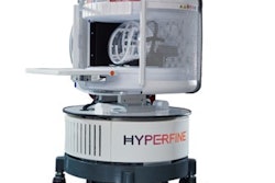 Hyperfine's AI-powered Swoop portable MR brain imaging system.