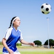 Soccer Ball Woman Heading