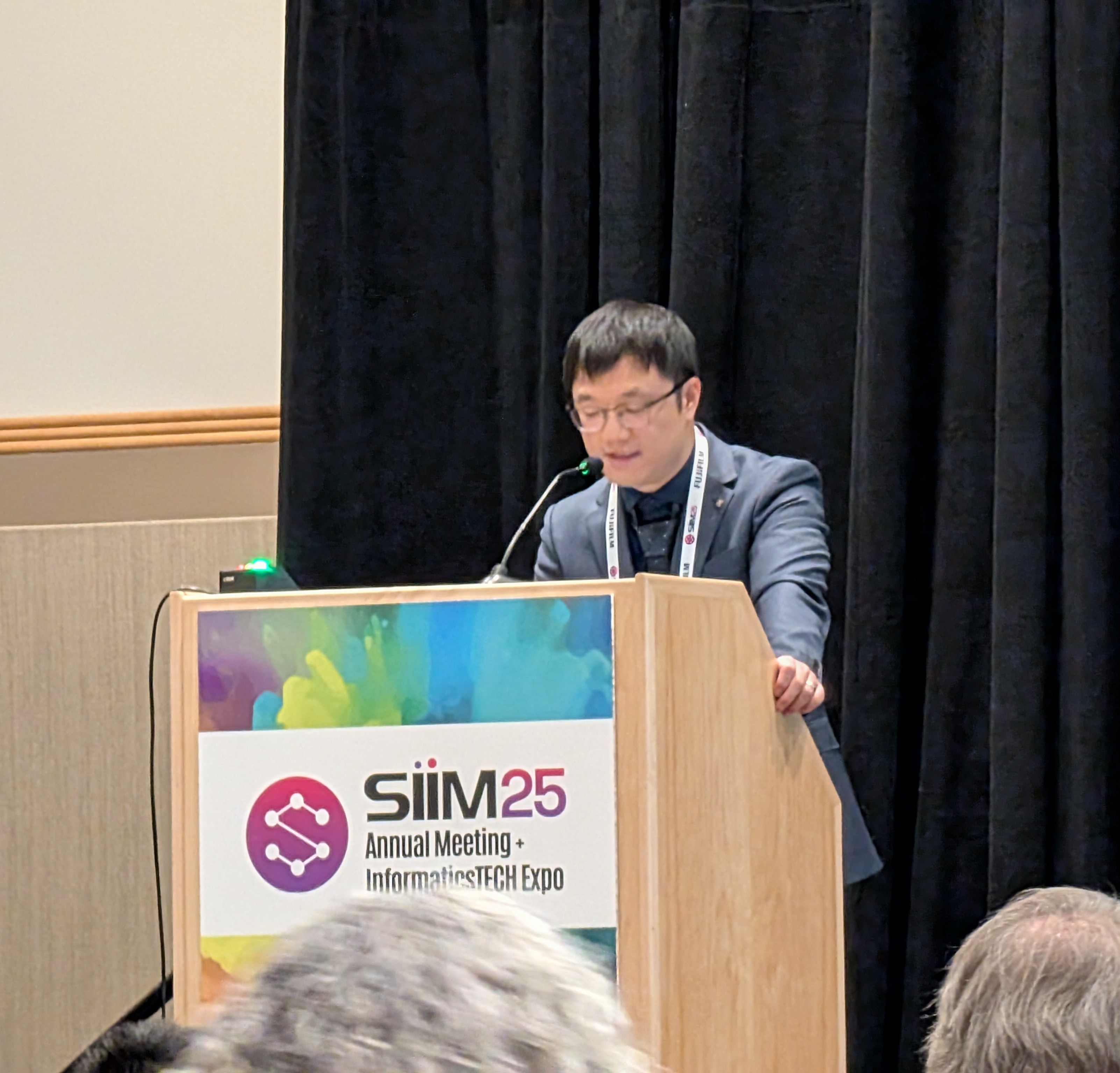 Luyang Luo, PhD, presented the group's results in a session at SIIM 2025.