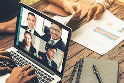 Business Virtual Meeting Laptop