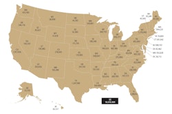 Estimated numbers of survivors of cancer in the U.S. by state as of January 1, 2025.