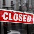 Closed Window Sign