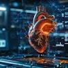 Heart Glowing Red