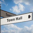Street Sign Town Hall Adobe Thomas Reimer
