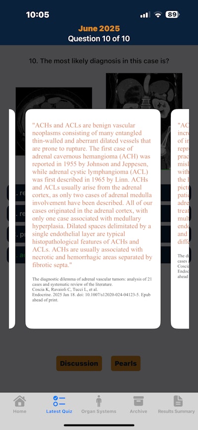 The popular radiology quiz app is in the hunt for its second Minnie for Best Educational Mobile App.