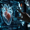 Futuristic 3 D Heart Screen
