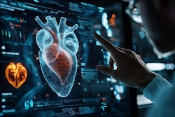 Futuristic 3 D Heart Screen
