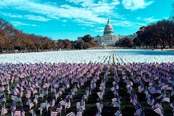 LUNGevity Foundation’s 'White Flag for Lung Cancer' at the National Mall in Washington, DC.