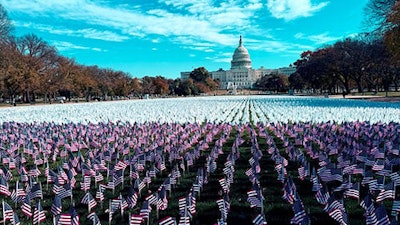 LUNGevity Foundation’s 'White Flag for Lung Cancer' at the National Mall in Washington, DC.