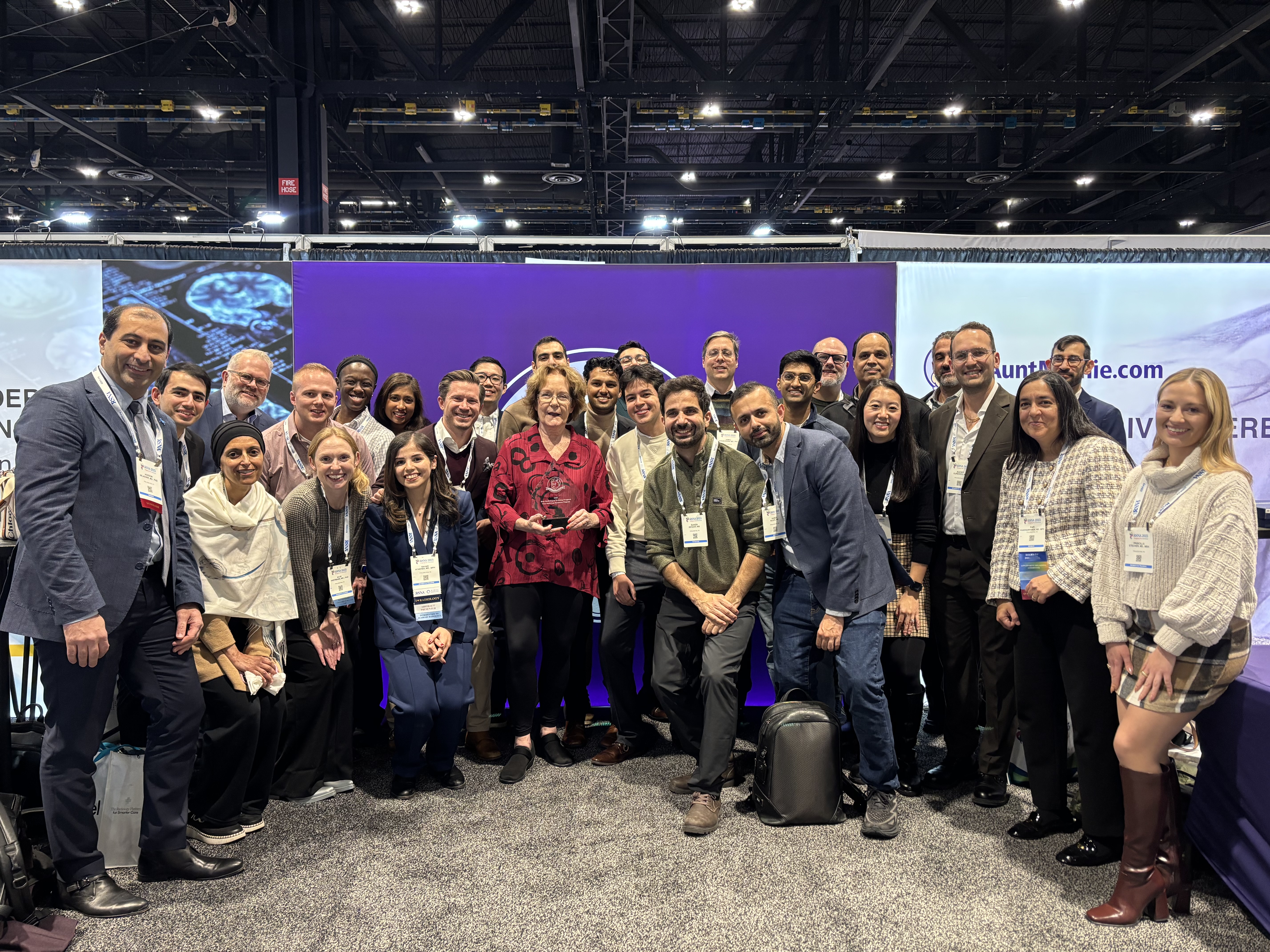 Representatives of University of Pennsylvania accepted their Minnies award at RSNA 2025.
