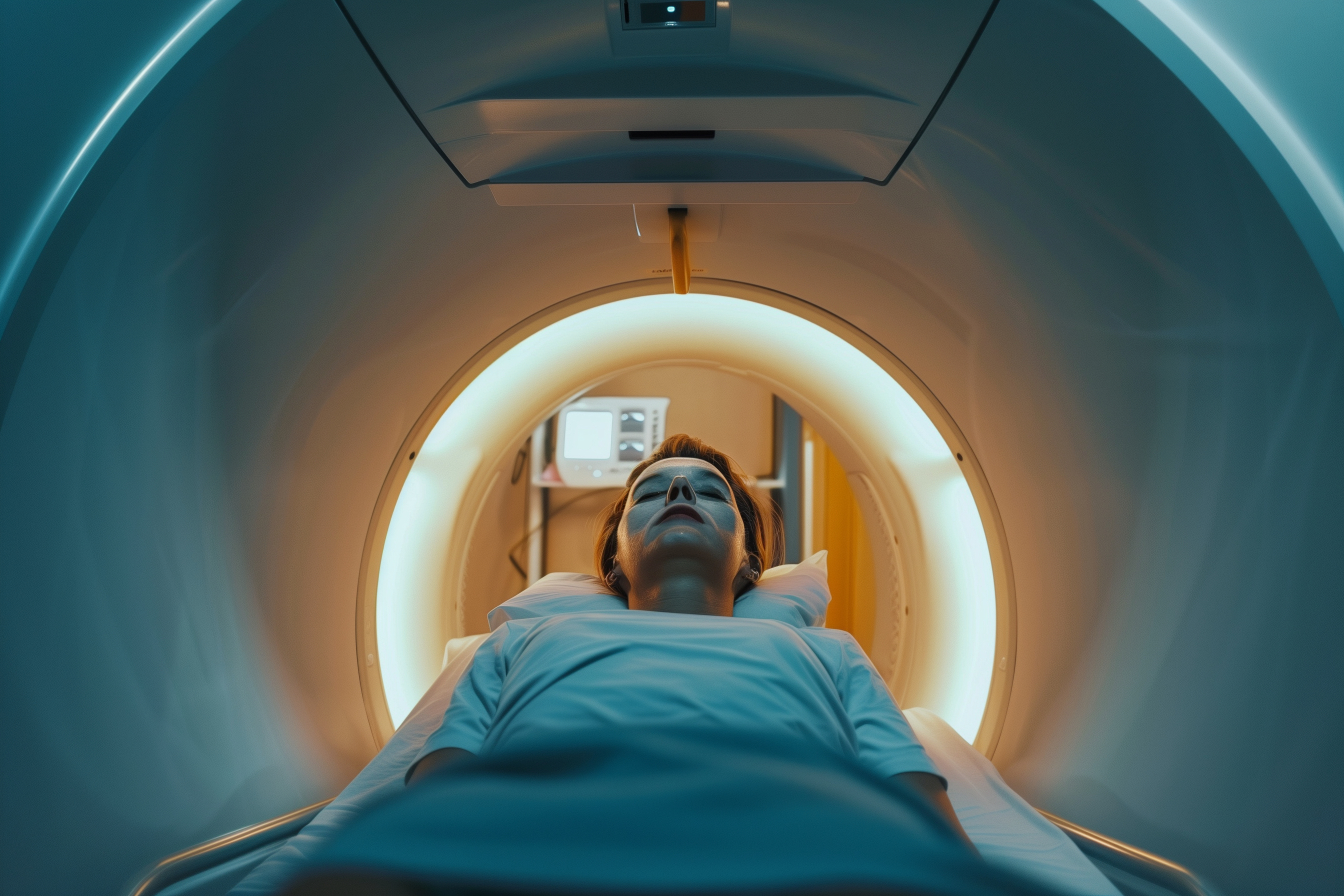 Woman Lying On Ct Scanner Adobe Lashkhidzetim