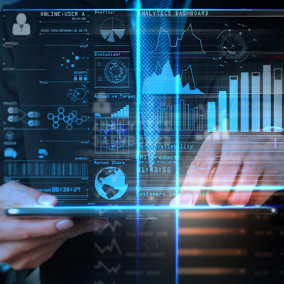 Graph Financial Results Tablet 400