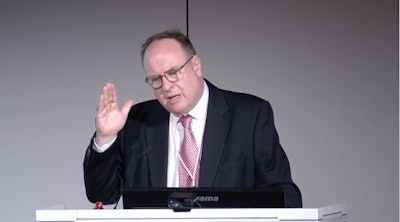 Paul McCoubrie, MBBS, talks about how radiologists can employ actionable reporting with referring clinicians at ECR 2026 in Vienna, Austria.